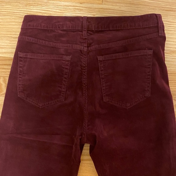 Women's Burgundy 70s Flare Jeans high rise - Picture 7 of 7